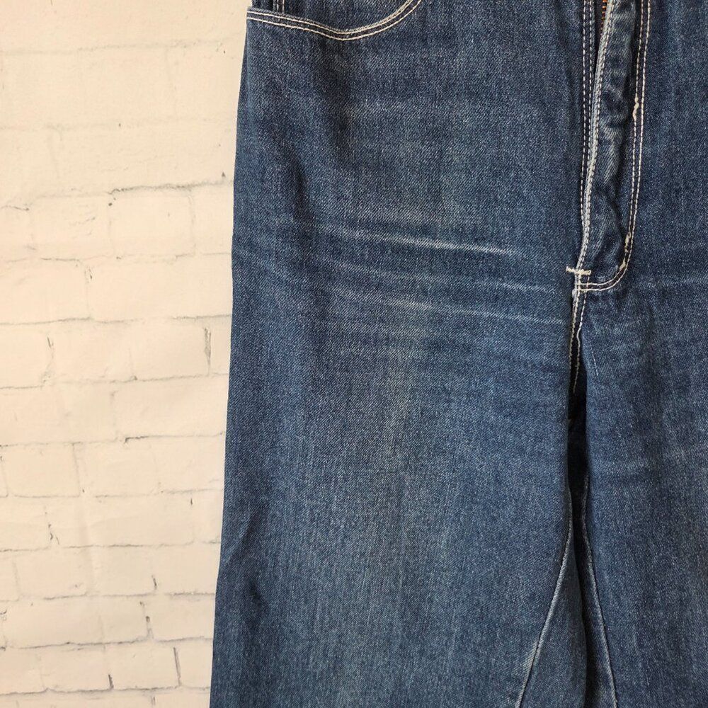 Lawman VTG Western Womens Wide Leg Jeans Tall Size 26 x 35 Tagged 32 Long Flare - Picture 5 of 11